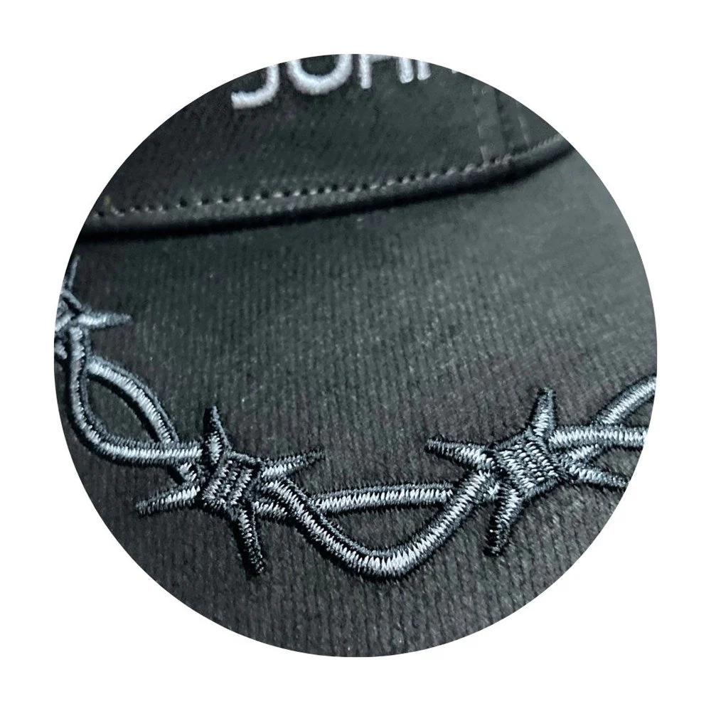 John Deere Oilskin Trucker Mesh Cap - Black / Silver - Image 2