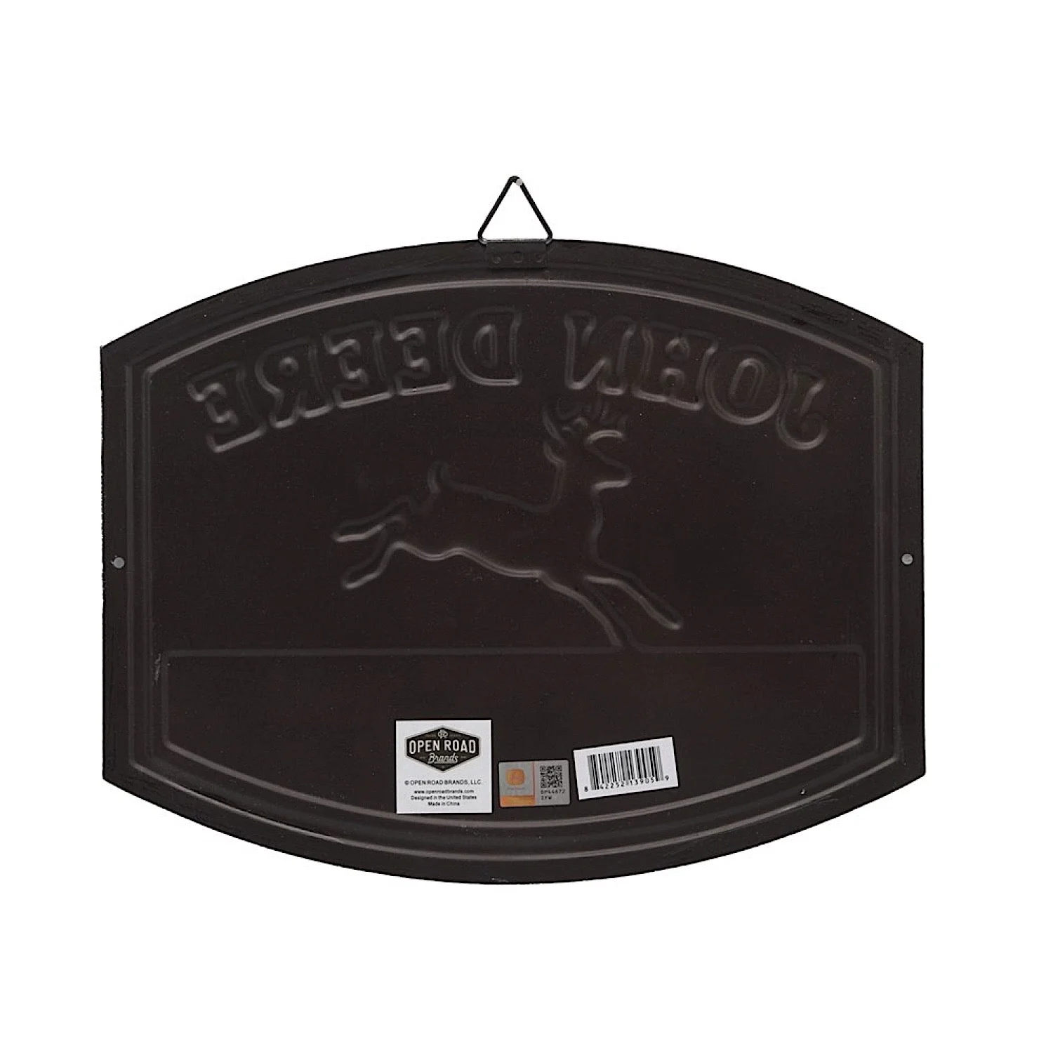 John Deere Quality Farm Equipment Retro Embossed Metal Sign - Image 2