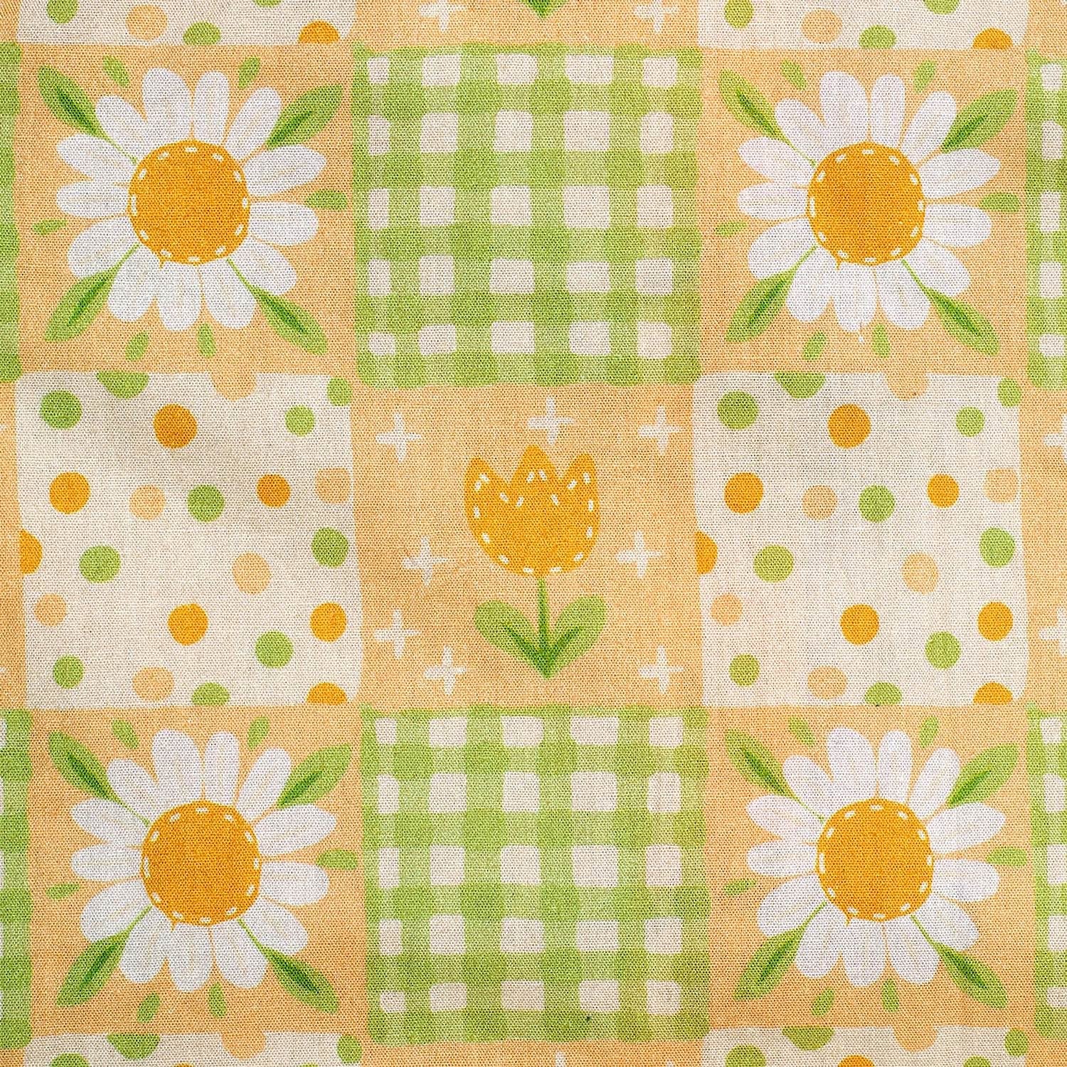 Just Country Infant Frankie Short Sleeve Full Button Plaid Jumpsuit - Lemon Daisies - Image 2