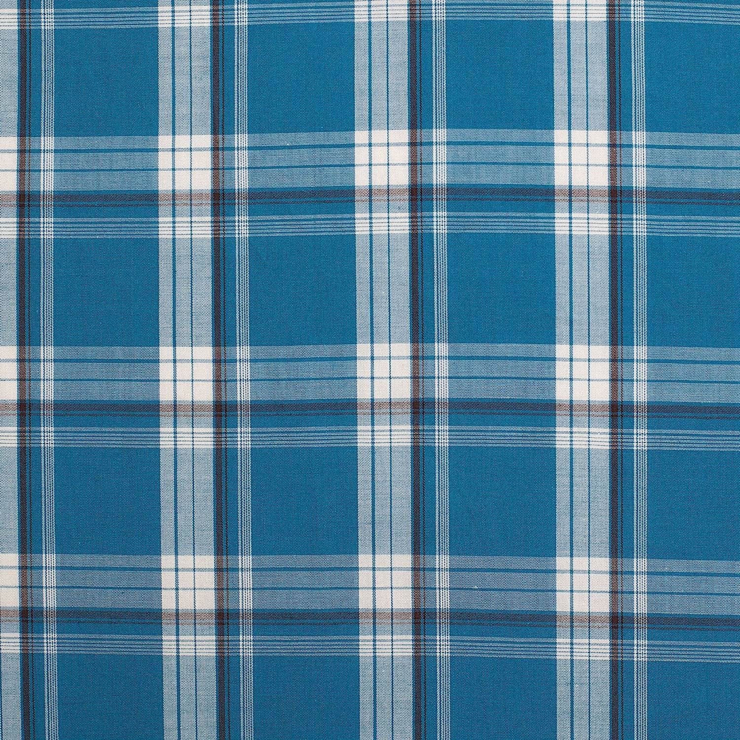 Just Country Infant Frankie Short Sleeve Full Button Plaid Jumpsuit - Plaid Petrol - Image 2