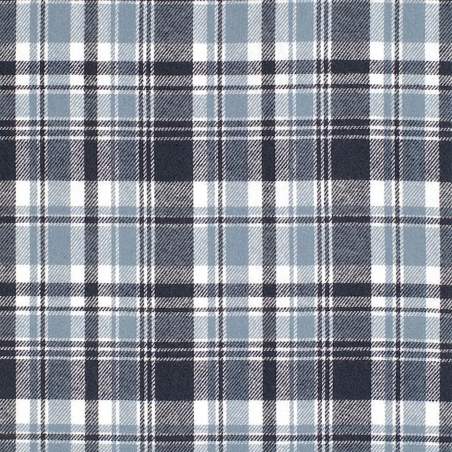 Just Country Men's Cameron Flannel Shirt - Plaid Grey / Navy / White - Image 3