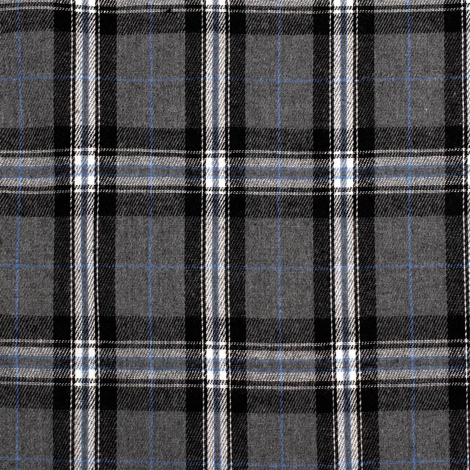 Just Country Men's Evan Work Shirt Flannel - Plaid Grey - Image 3