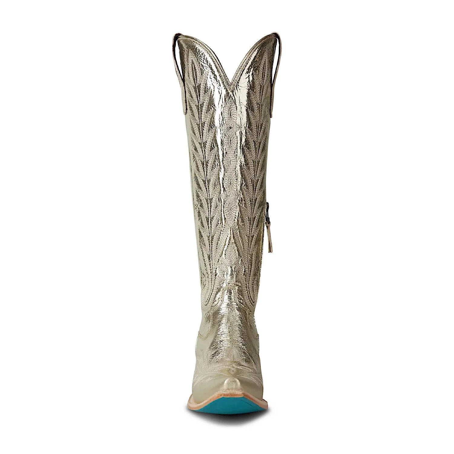 Lane Boots Lexington Knee High Corset - Champagne Metallic - Image 6