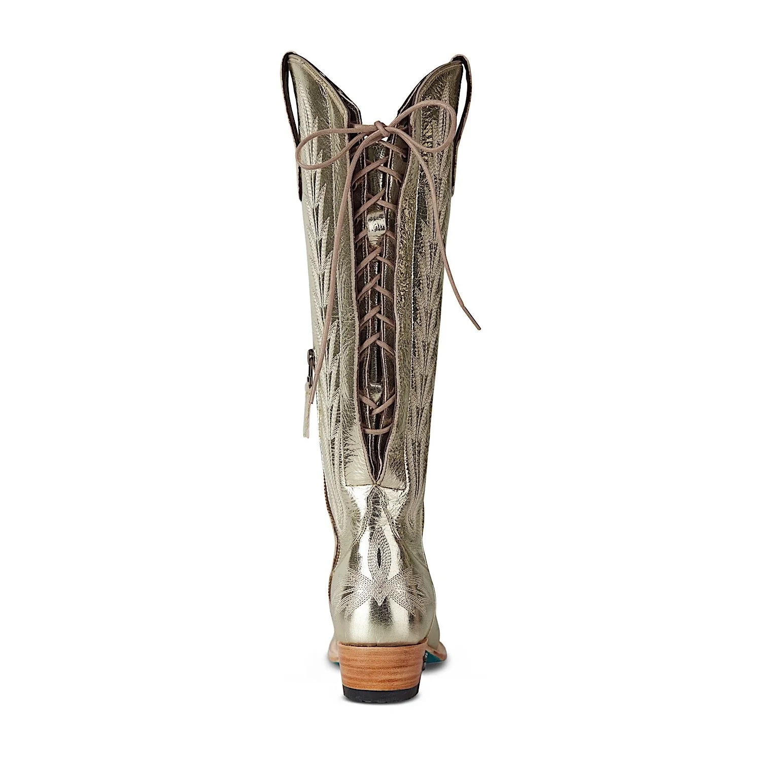 Lane Boots Lexington Knee High Corset - Champagne Metallic - Image 7