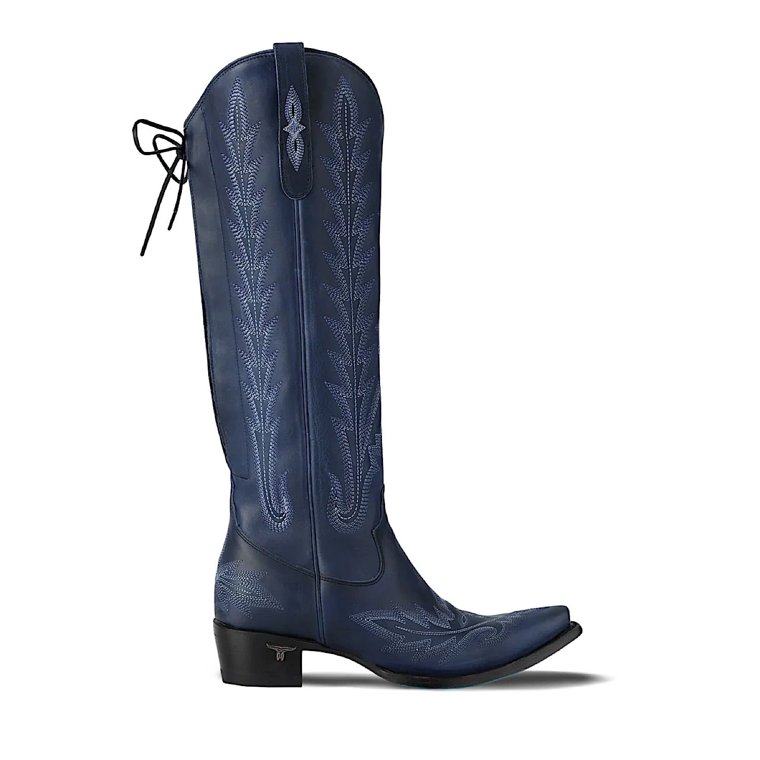 Lane Boots Lexington Knee High Corset - Midnight Navy - Image 4