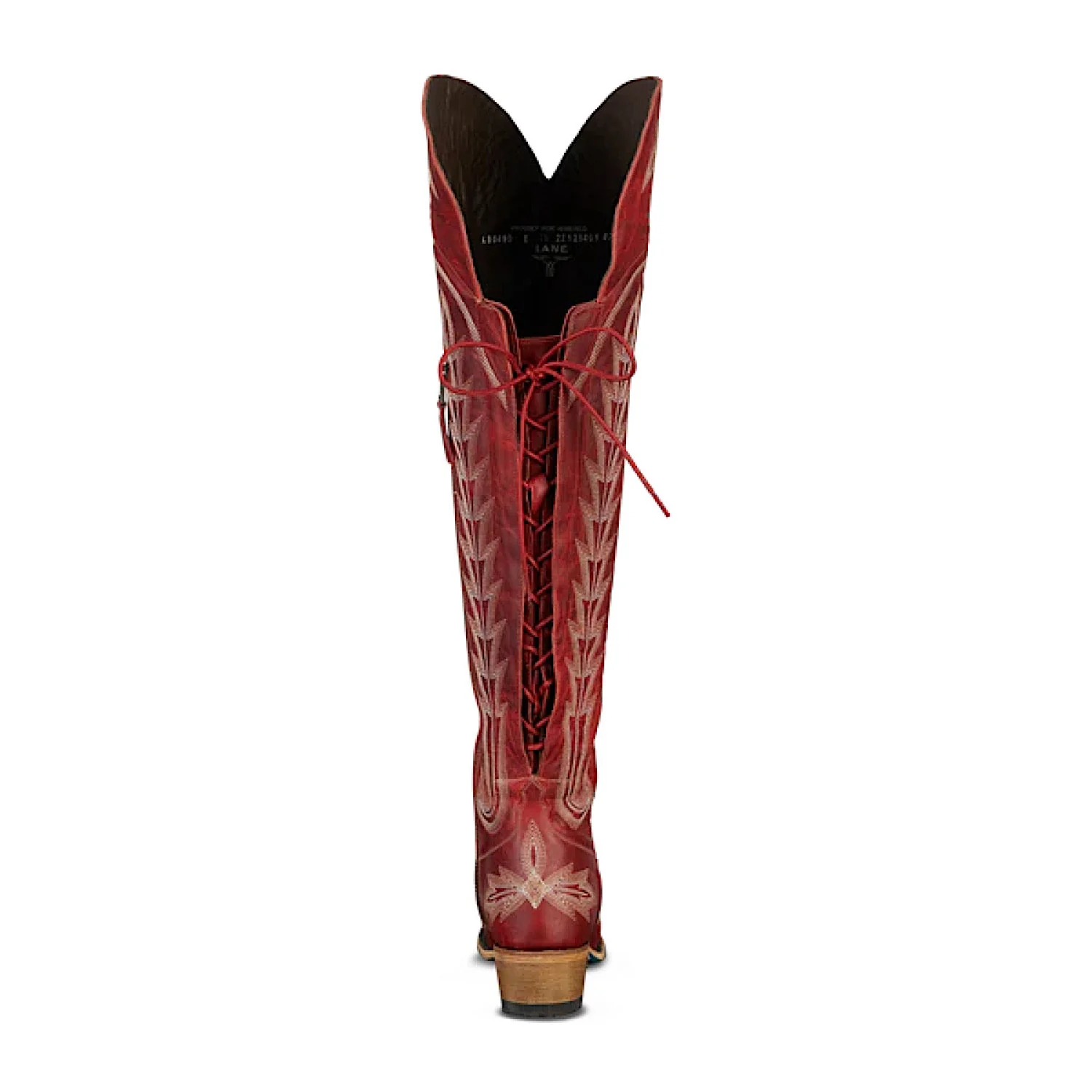 Lane Boots Lexington Over The Knee Corset - Smoldering Ruby - Image 2