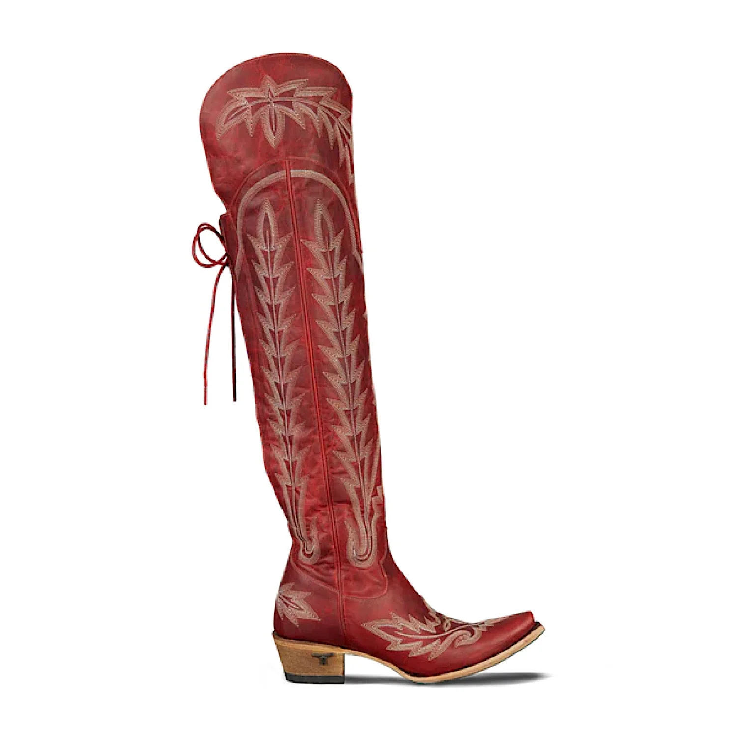 Lane Boots Lexington Over The Knee Corset - Smoldering Ruby - Image 3