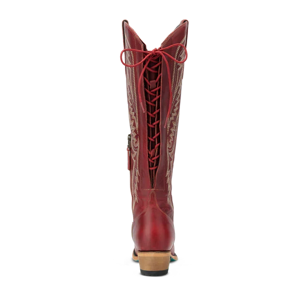 Lane Boots Monica Knee High Corset - Smoldering Ruby - Image 3