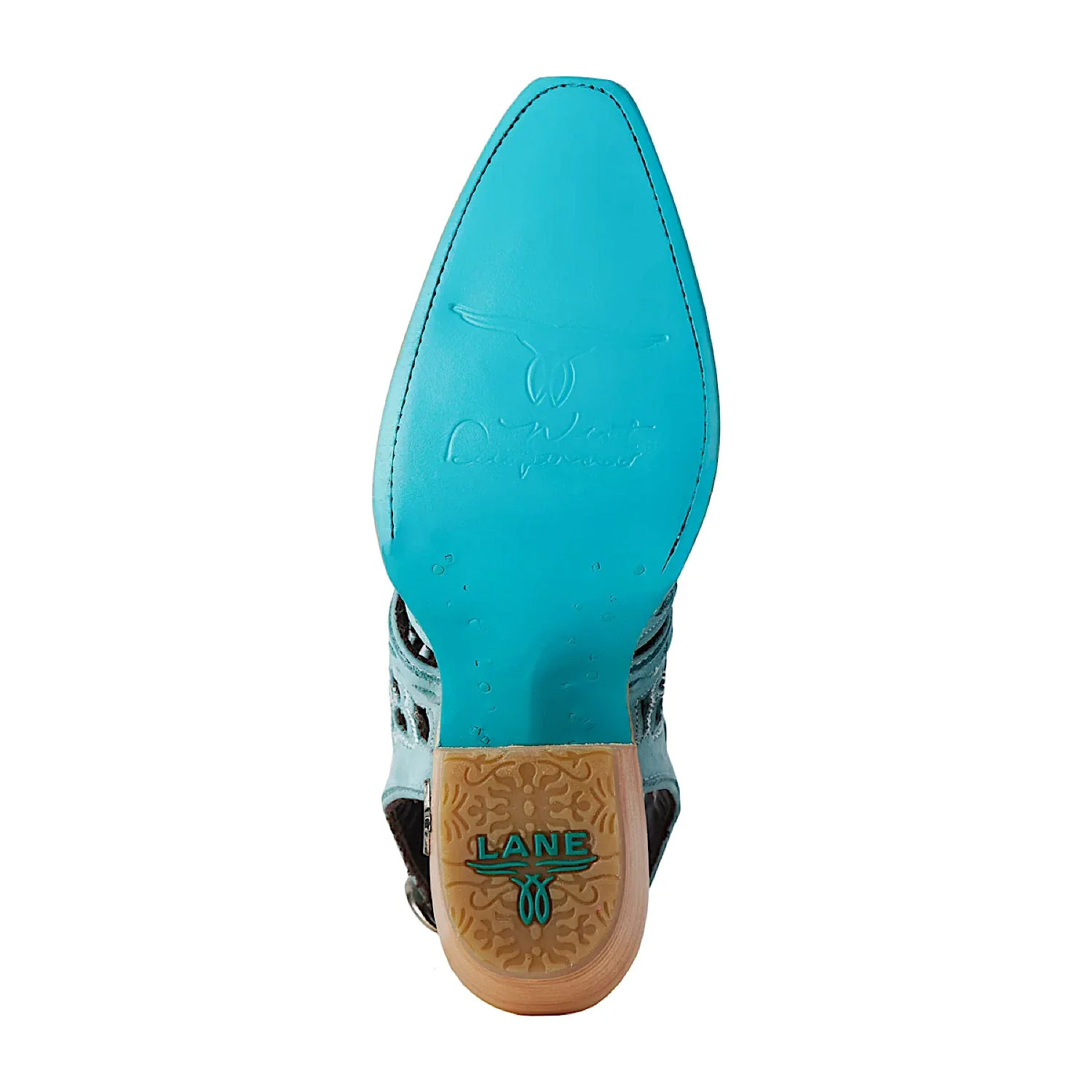 Lane Boots Robin Cut Out Slingback Mule - Washed Denim - Image 9