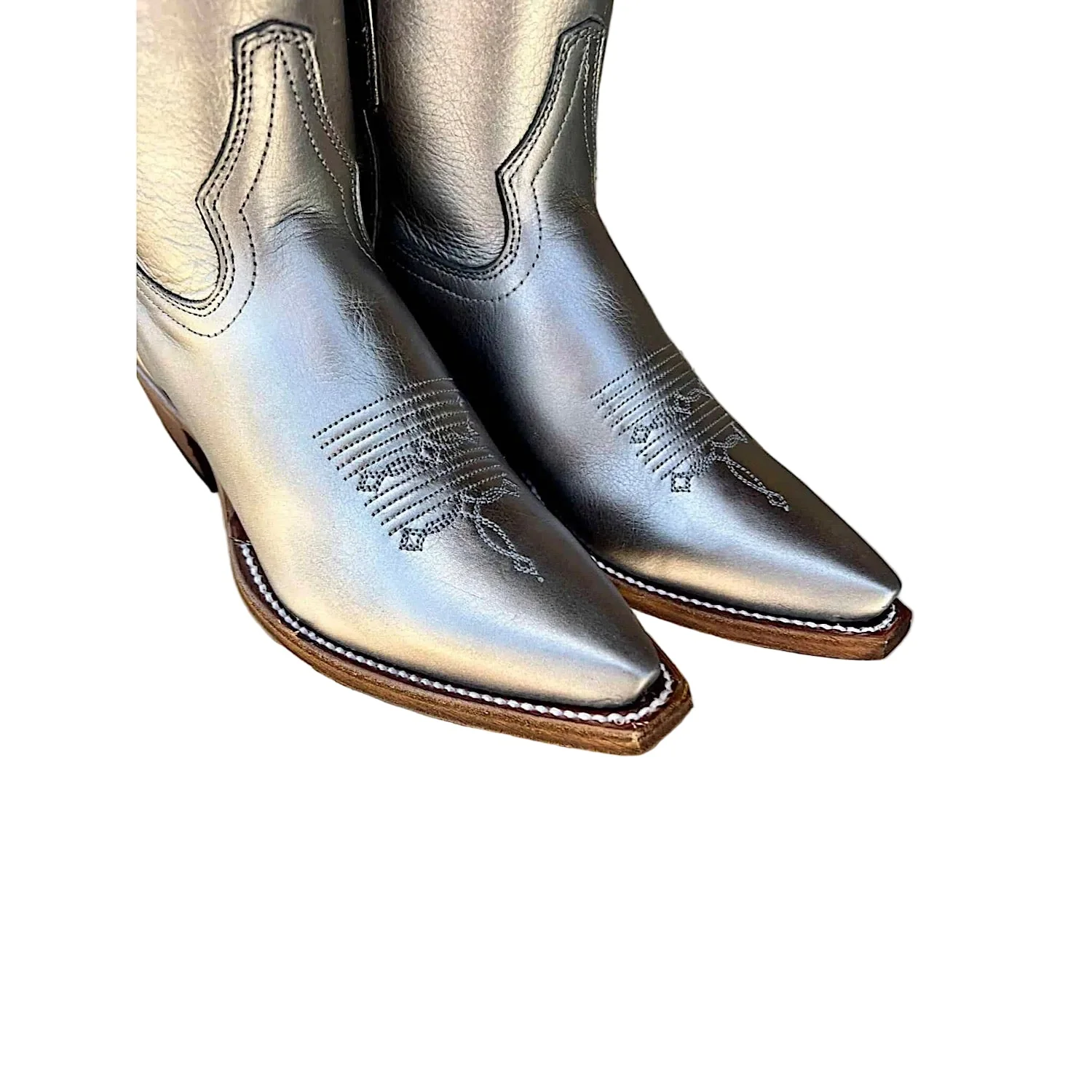 Macie Bean Women's Pedal To The Gunmetal Shorty Boot - Gunmetal Metallic - Image 2