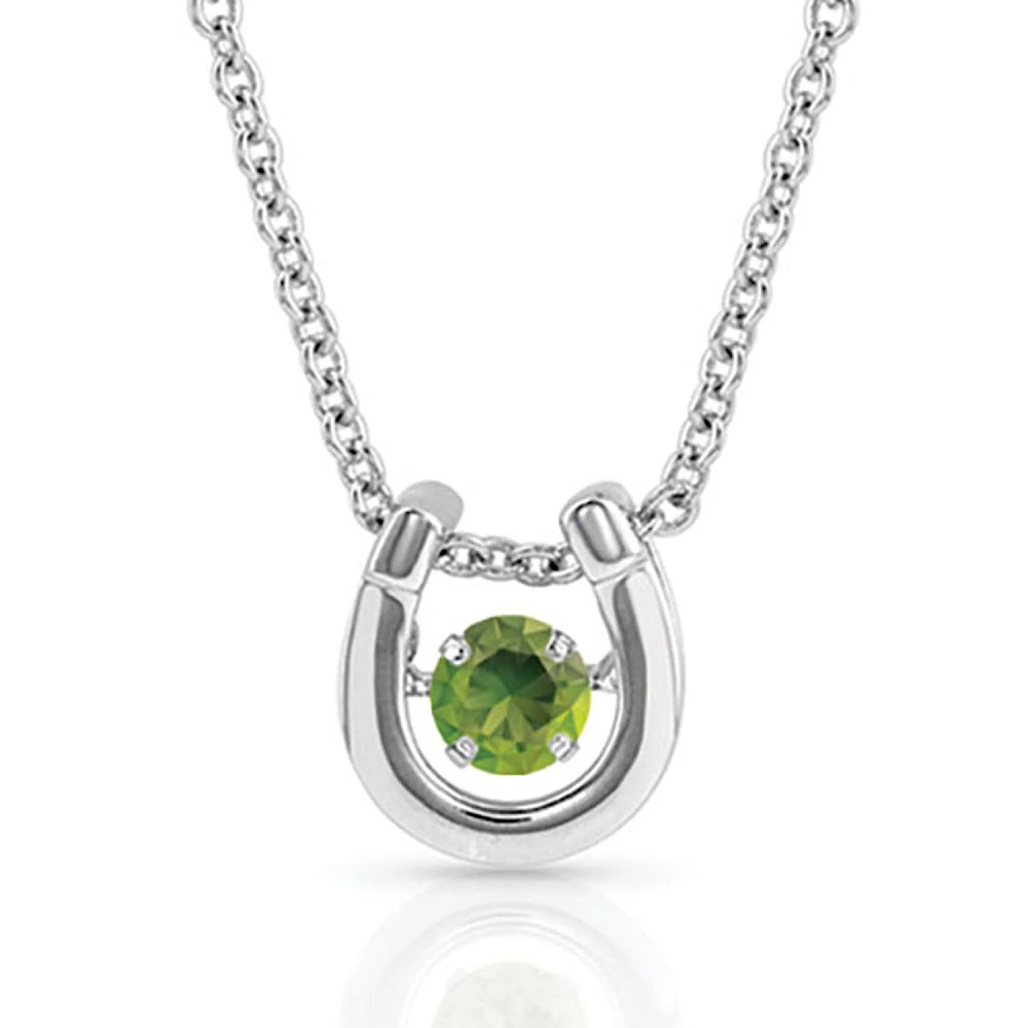 Montana Silversmiths Dancing Birthstone Horseshoe Necklace - Image 8