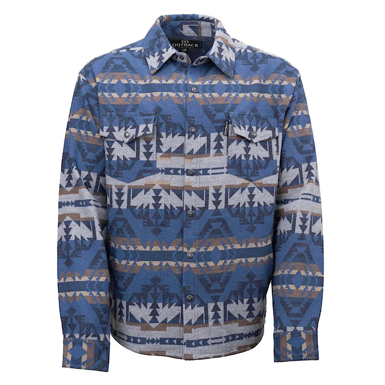 Outback Trading Men's Benson Shirt Jacket - Blue