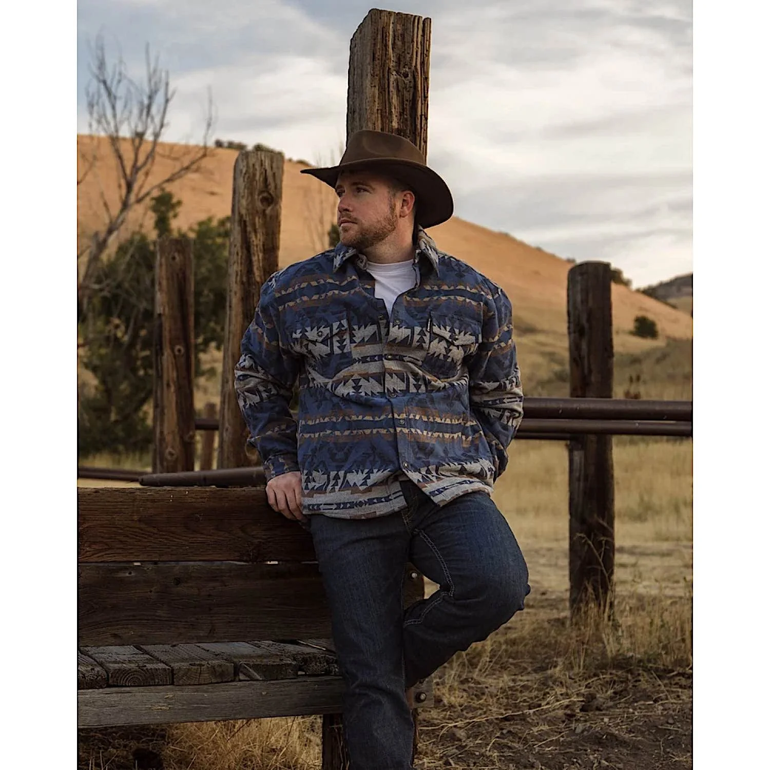 Outback Trading Men's Benson Shirt Jacket - Blue - Image 2