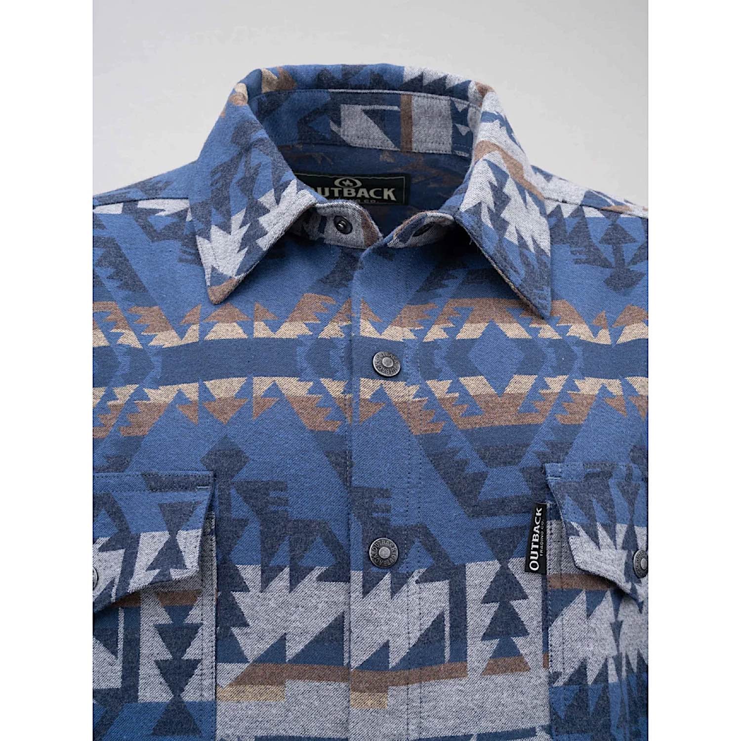 Outback Trading Men's Benson Shirt Jacket - Blue - Image 4