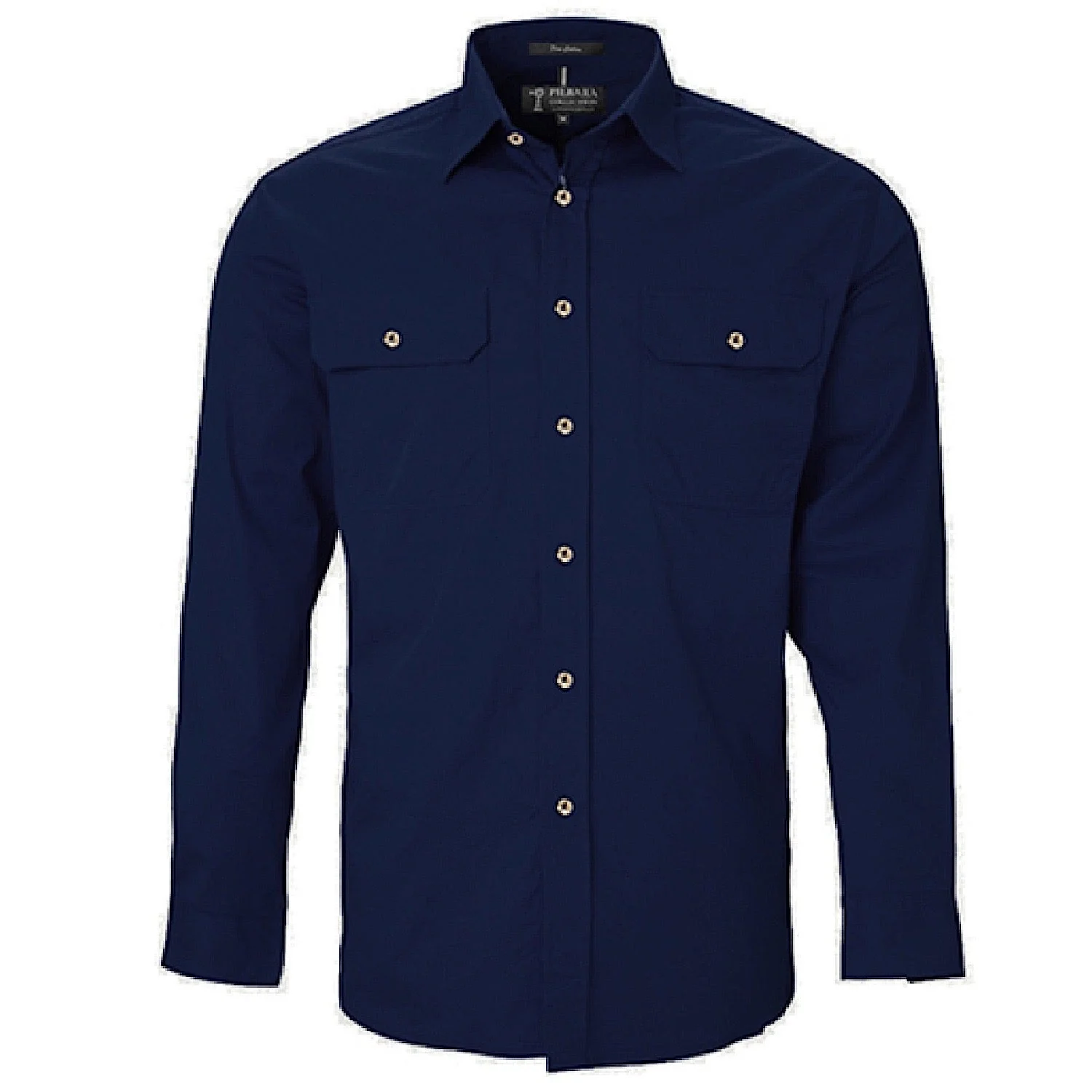 Pilbara Kid's Closed Front Shirt - French Navy