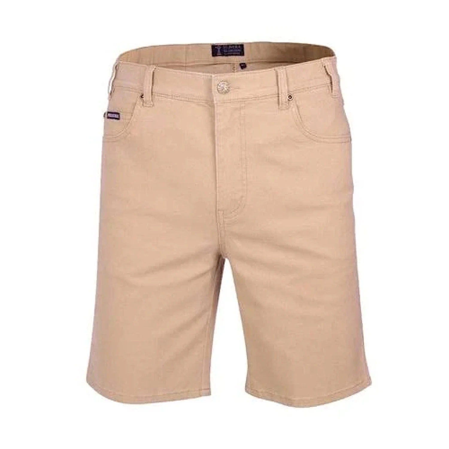 Pilbara Men's Cotton Stretch Short - Wheat