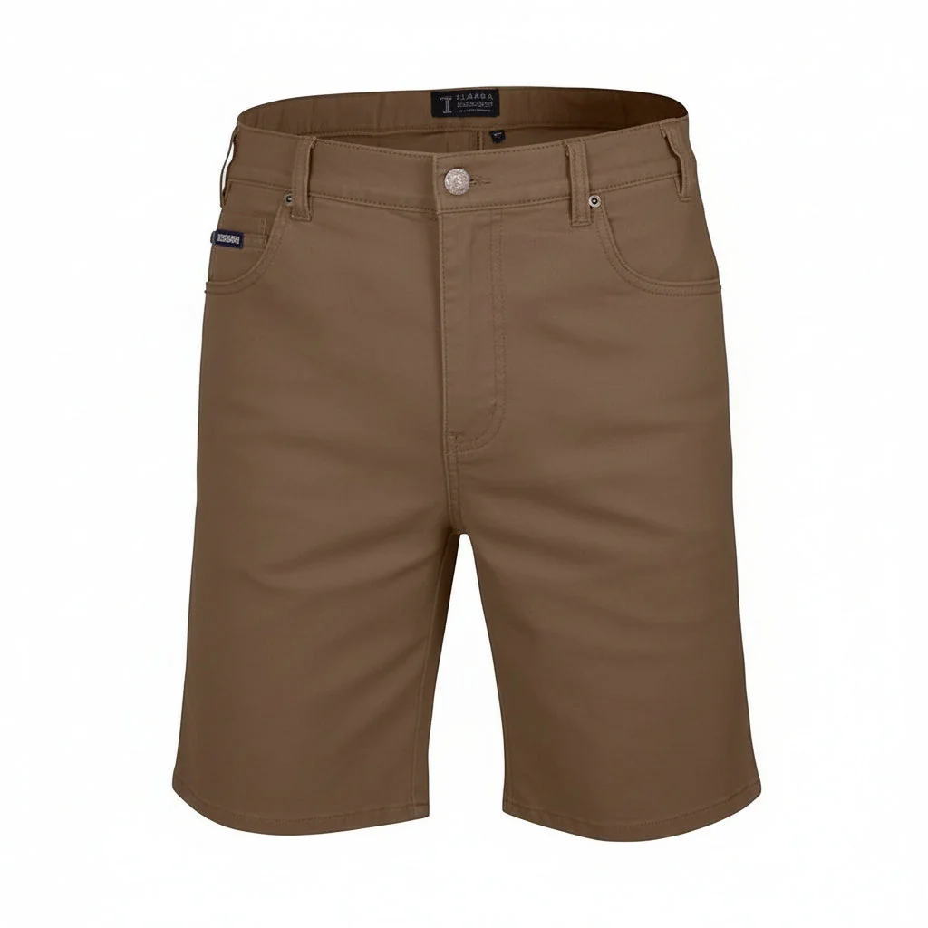 Pilbara Men's Cotton Stretch Short - Whiskey