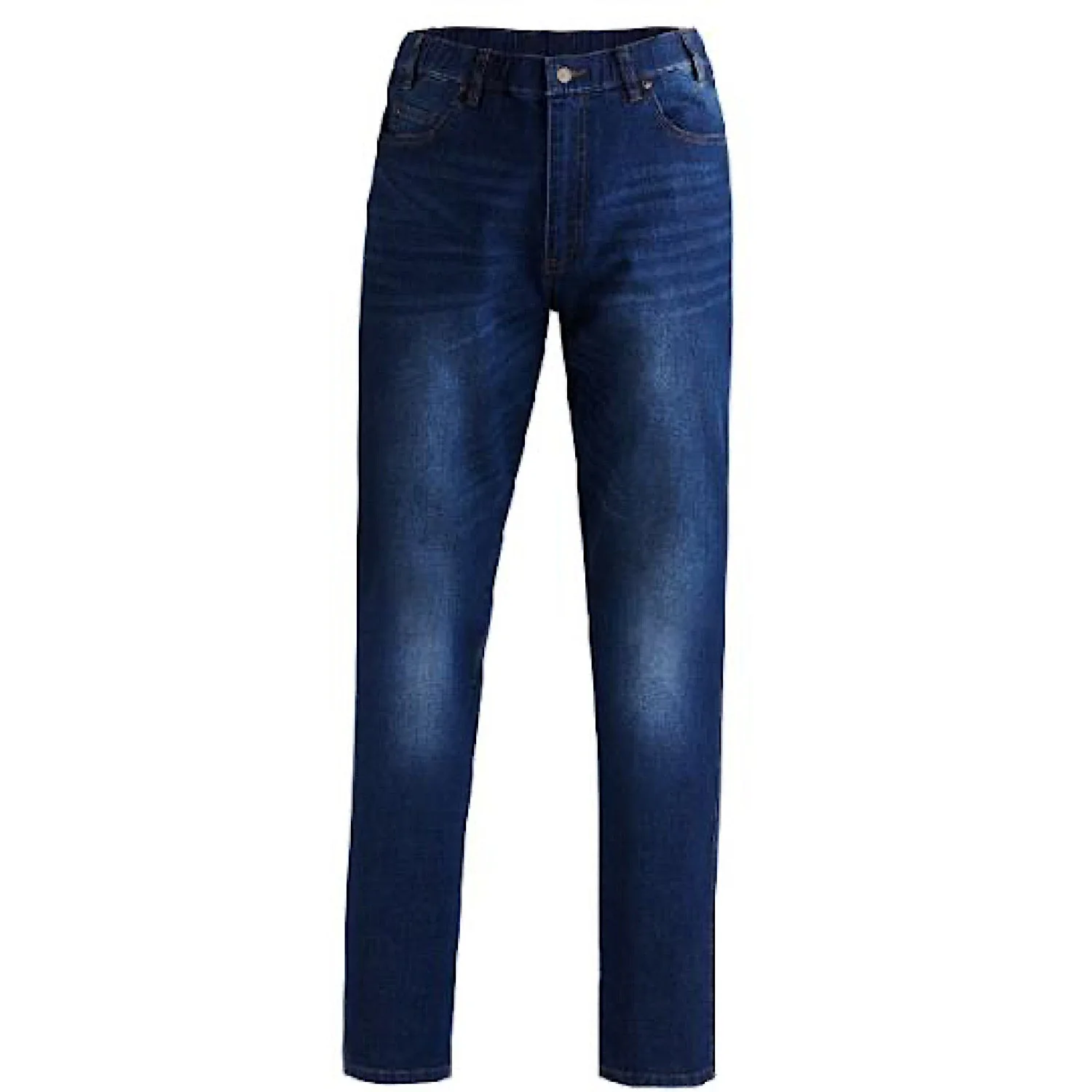Pilbara Men's Denim Stretch Jeans - Distressed Blue