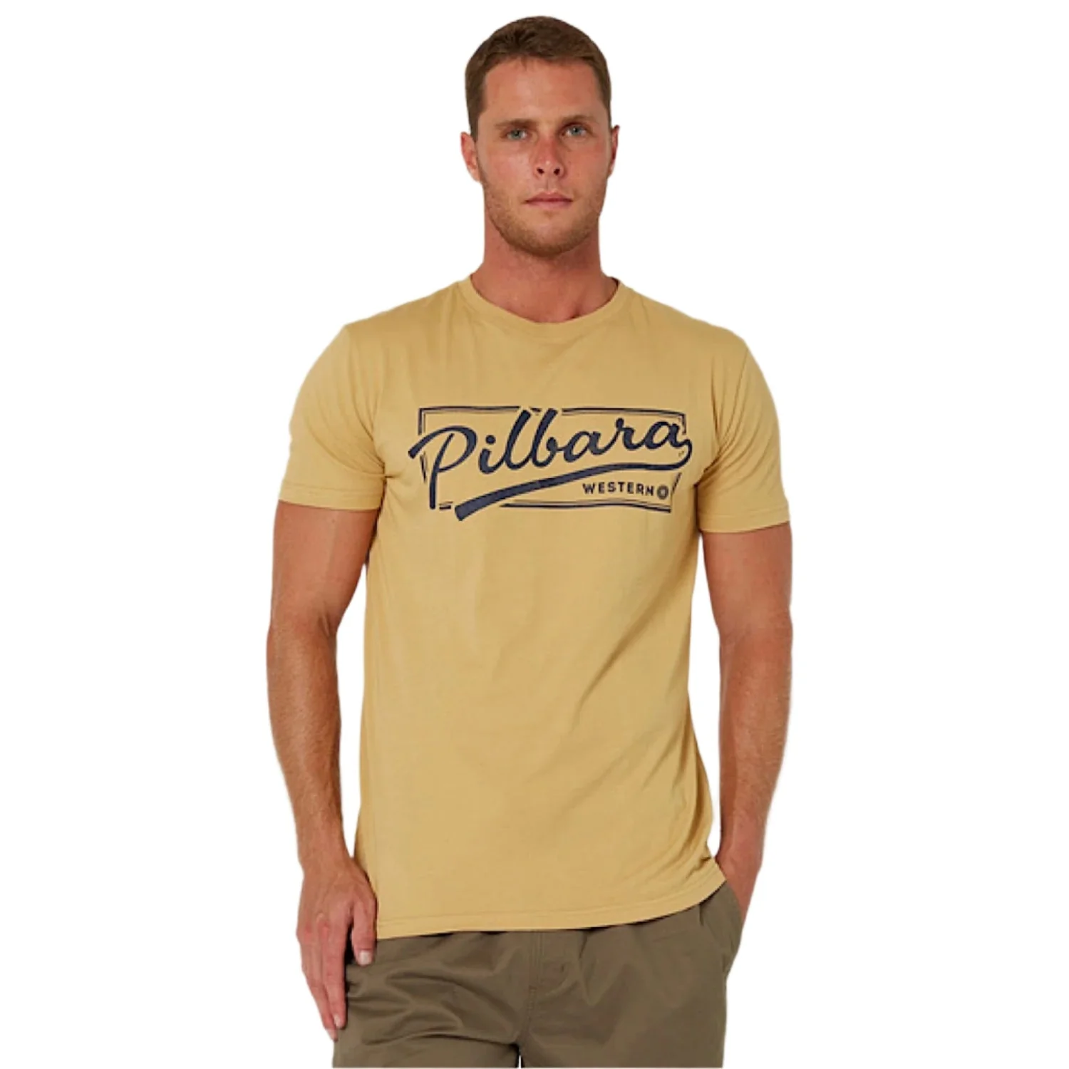 Pilbara Men's Game Day T-Shirt - Golden Rough