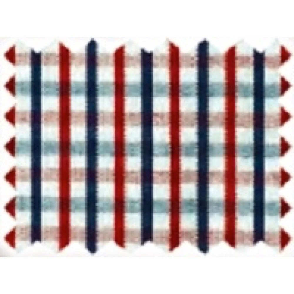 Pilbara Men's Dual Pocket Checked Shirt - Red Navy White - Image 3