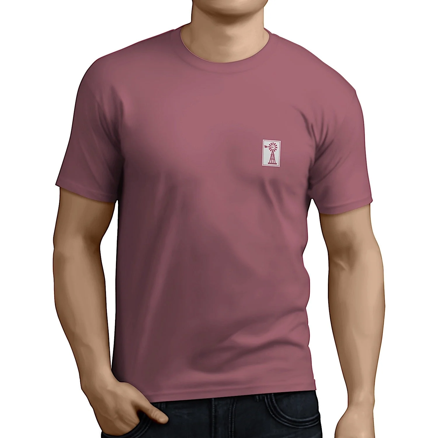 Pilbara Men's Rodeo T-Shirt - Cardinal