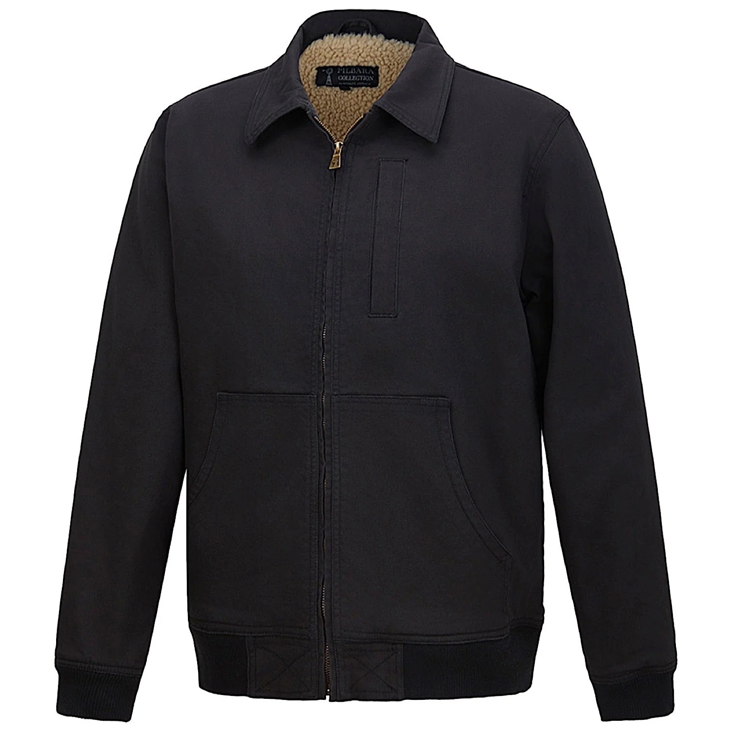 Pilbara Men's Sherpa Bomber Jacket - Black