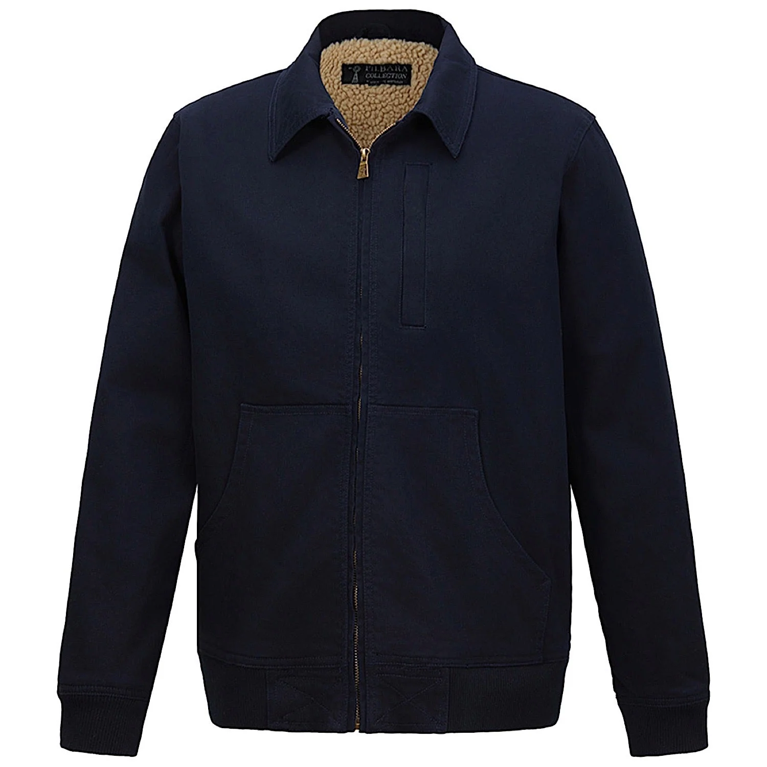 Pilbara Men's Sherpa Bomber Jacket - Navy