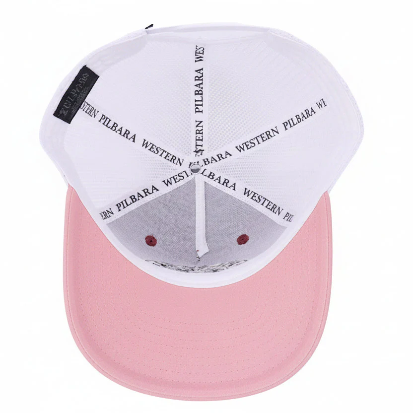 Pilbara Western Established Cap - Pale Pink/White - Image 2