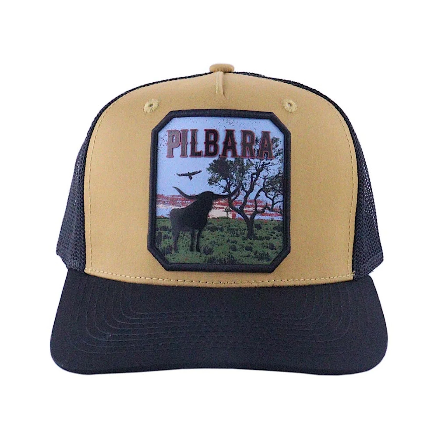 Pilbara Western Outback Cap - Whiskey/Black - Image 2