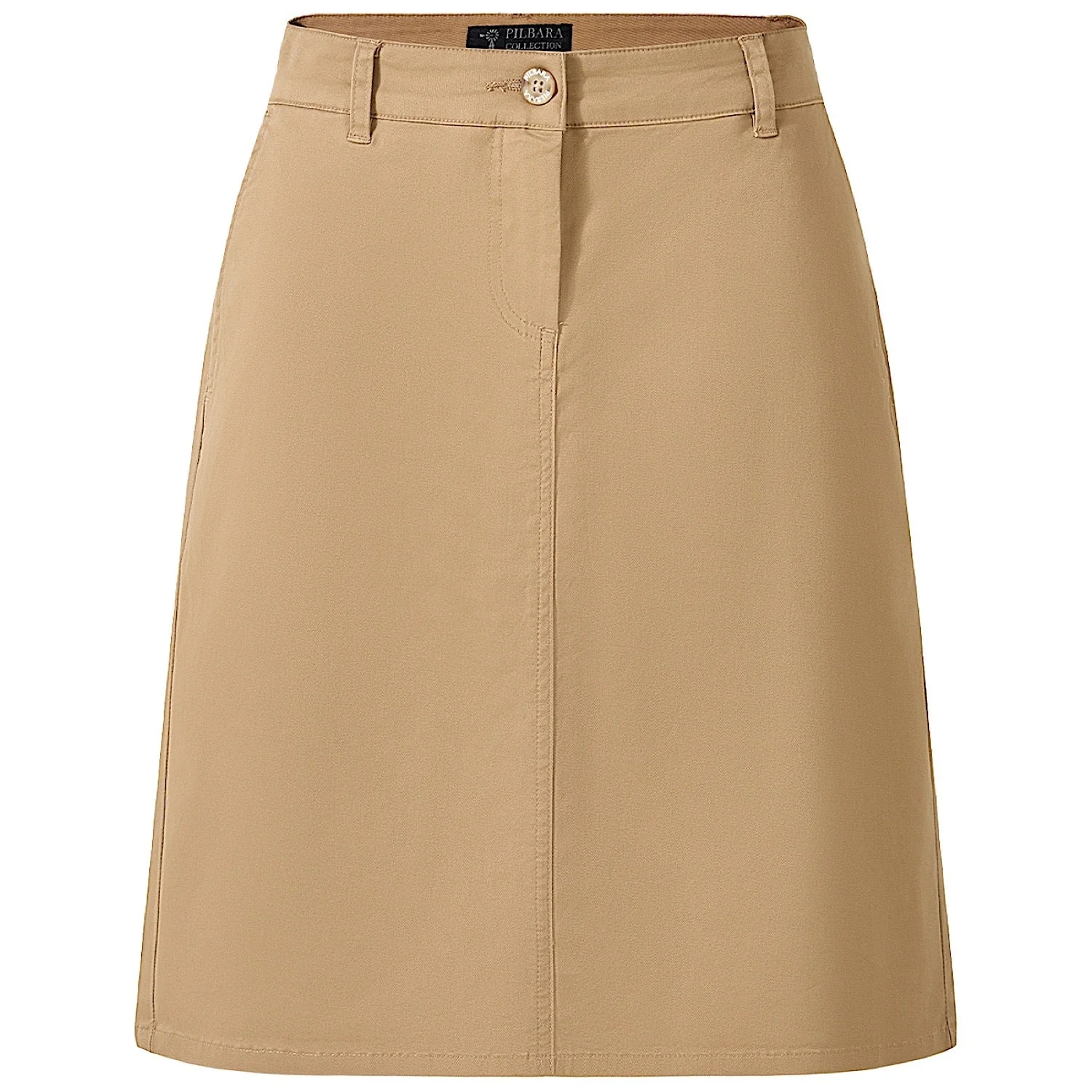 Pilbara Women's Daphne Chino A-Line Skirt - Caramel - Image 2
