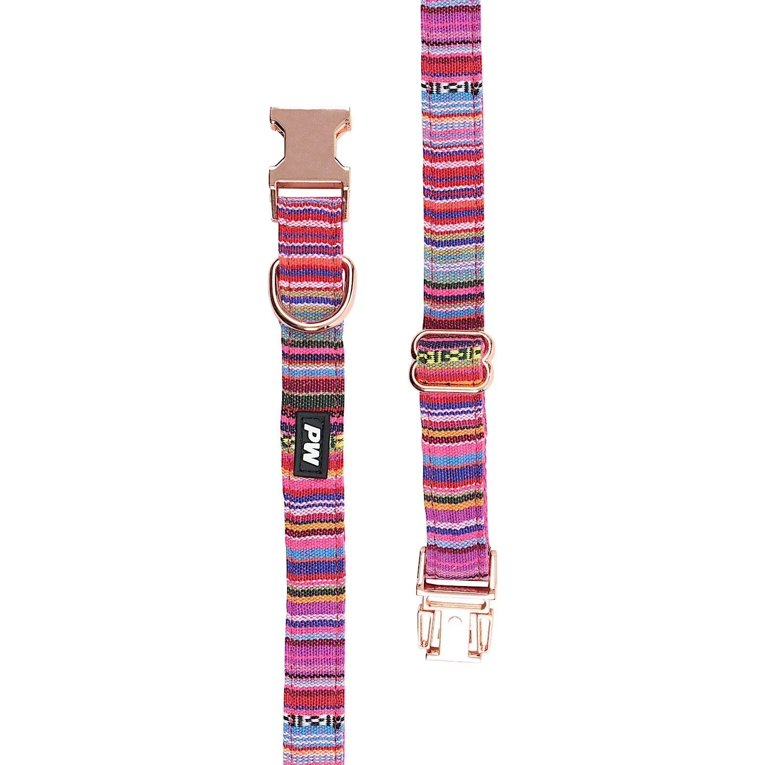 Pure Western Bowie Dog Collar - Pink - Image 2