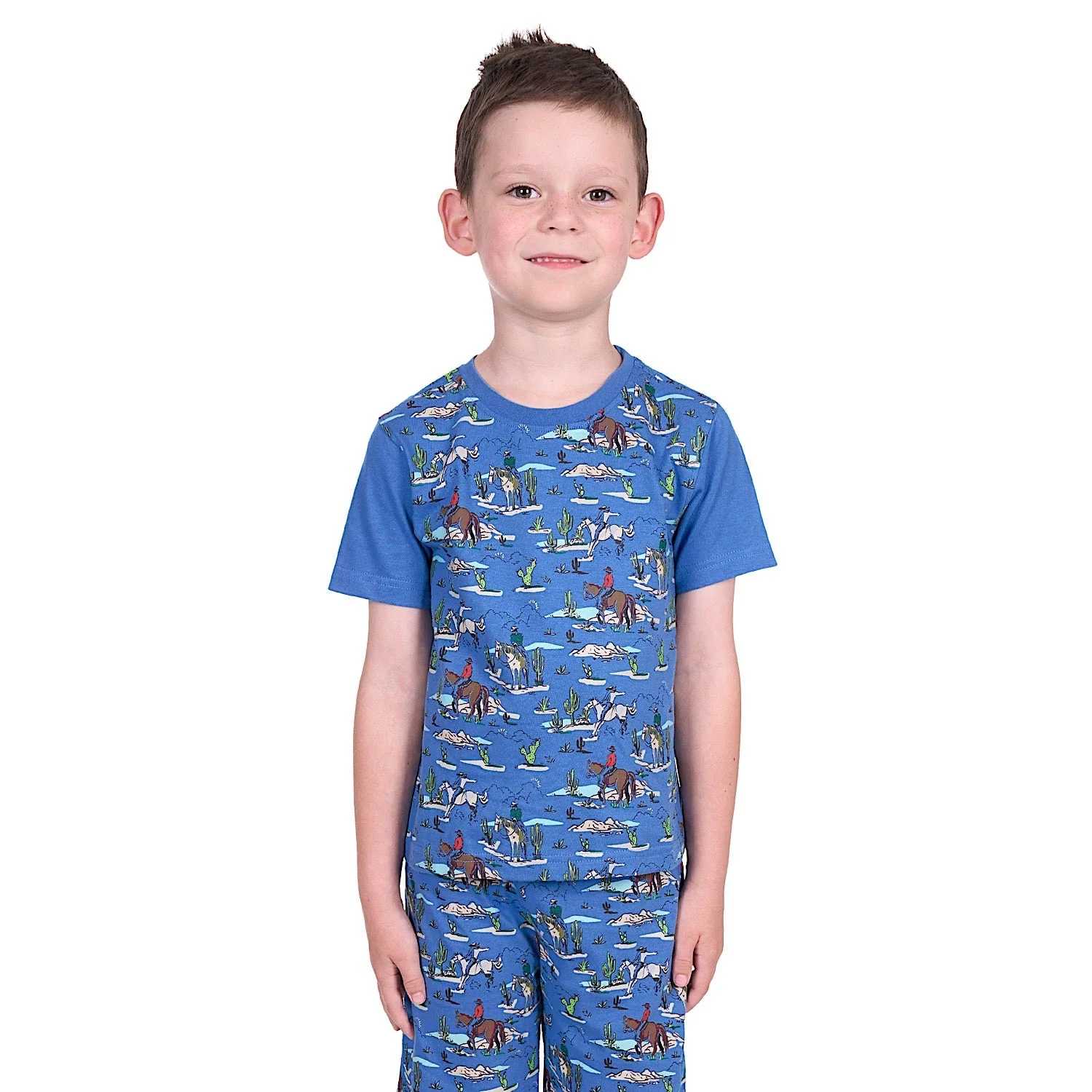 Pure Western Boy's Brady PJ - Denim