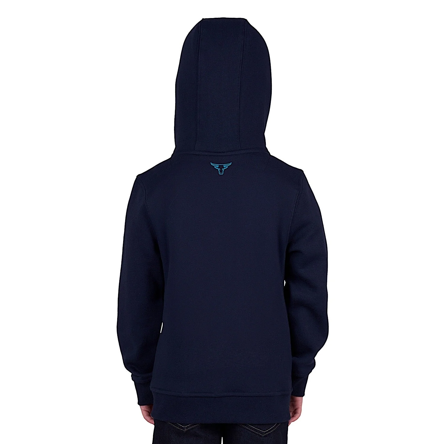 Pure Western Boy's Carl Zip Through Hoodie - Navy - Image 2