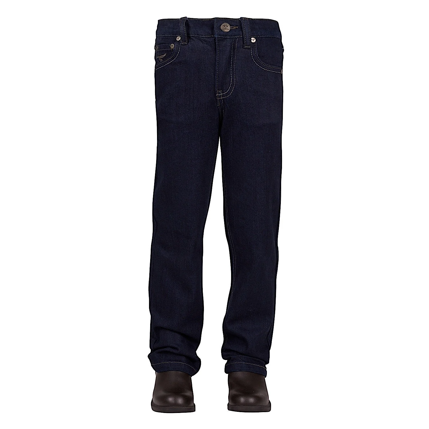Pure Western Boy's Hawkins Straight Leg Jean - Indigo - Image 2