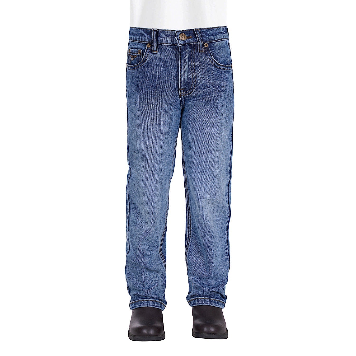Pure Western Boy's Hawkins Straight Leg Jean - Moonshine