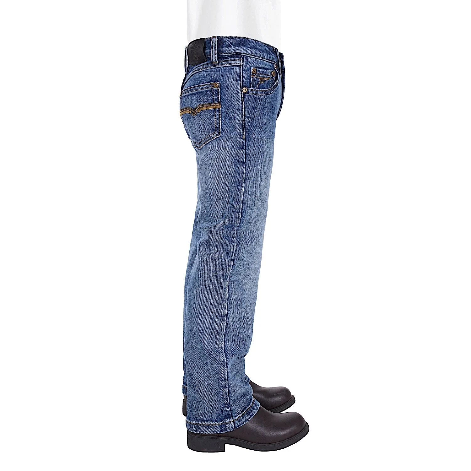 Pure Western Boy's Hawkins Straight Leg Jean - Moonshine - Image 2
