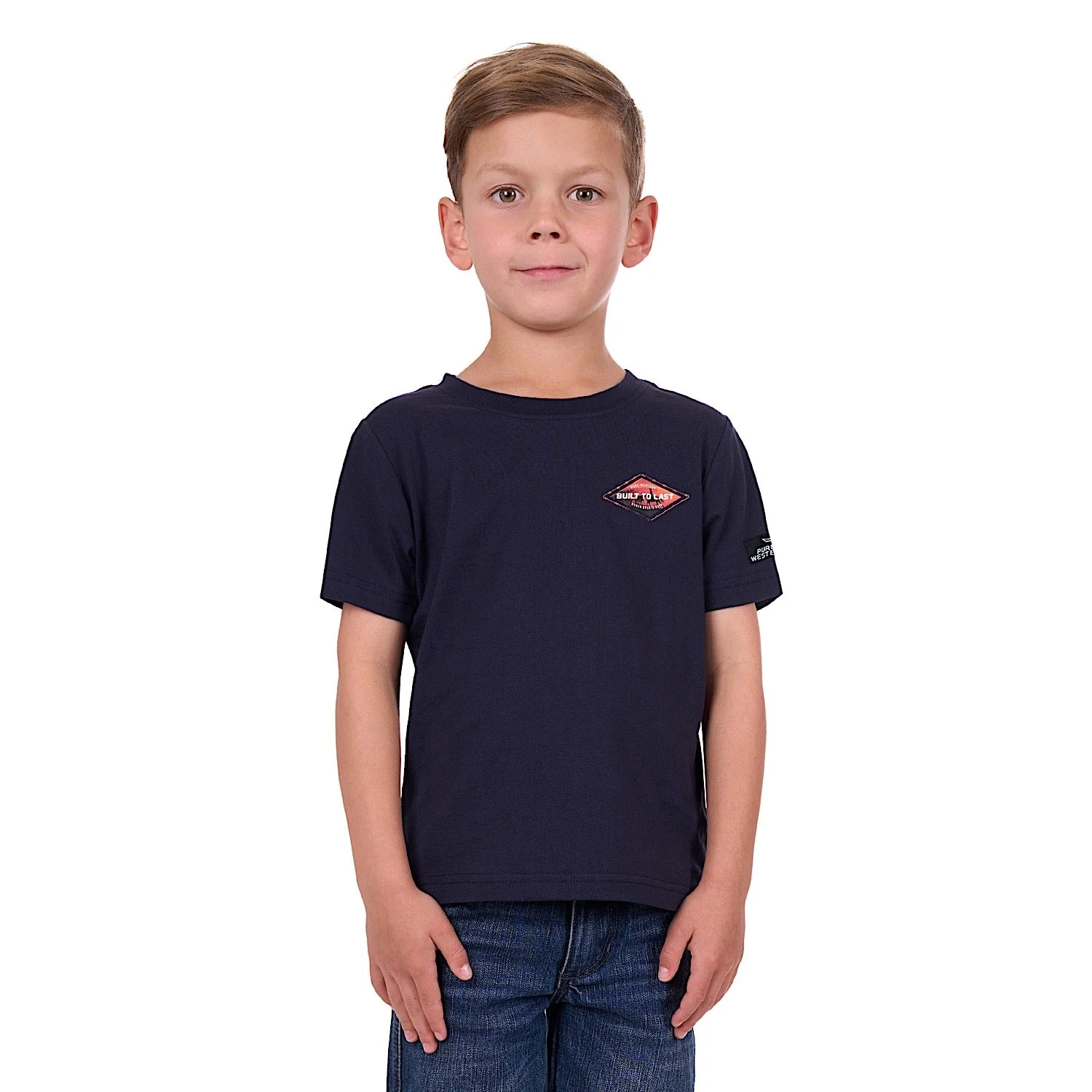 Pure Western Boy's Neil Tee Navy - Image 2