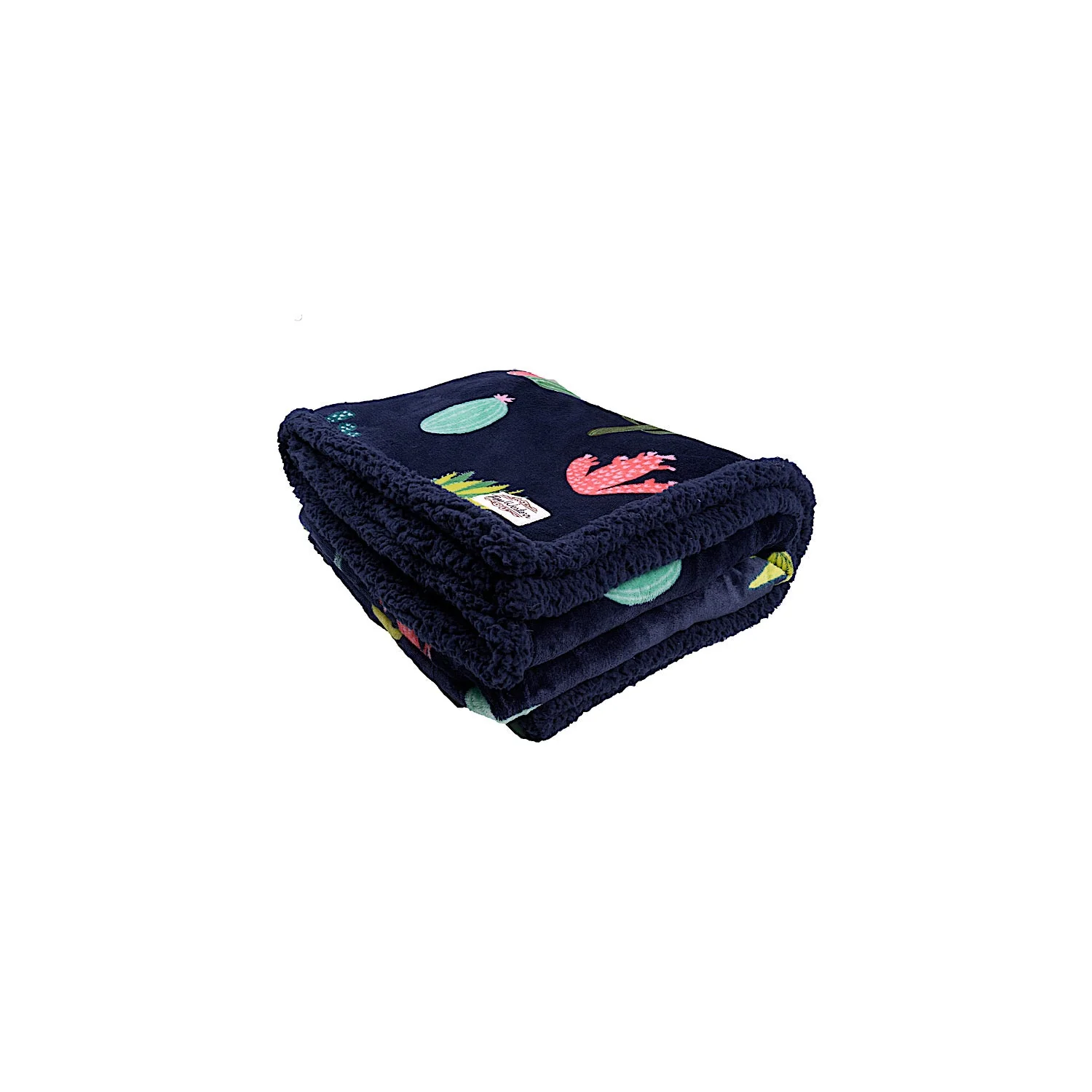Pure Western Cactus Snuggle Rug - Navy - Image 2