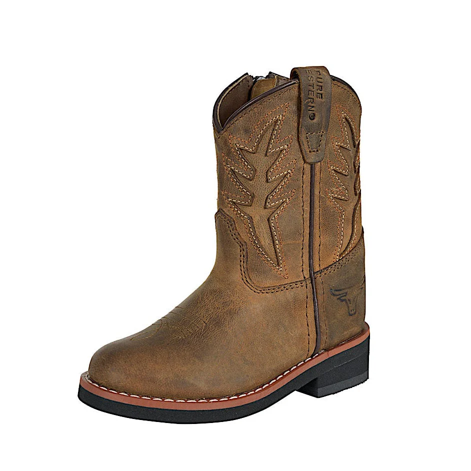 Pure Western Toddler and Children's Jolene Boot - Tan - Image 2