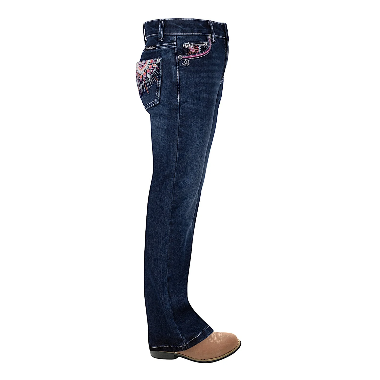 Pure Western Girl's Adeline Boot Cut Jean - Evening Sky - Image 2