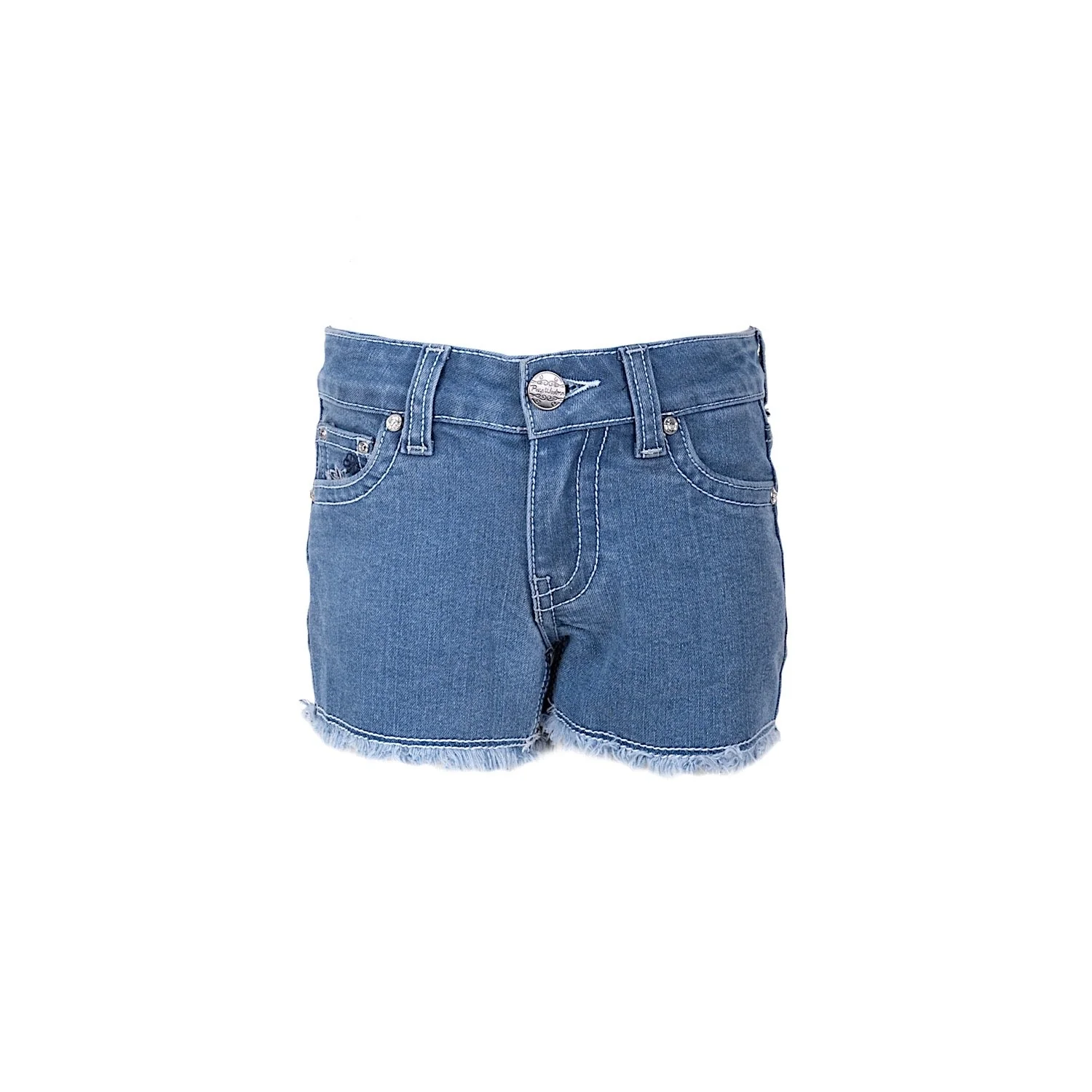 Pure Western Girl's Audrey Short-Faded Blue - Image 3