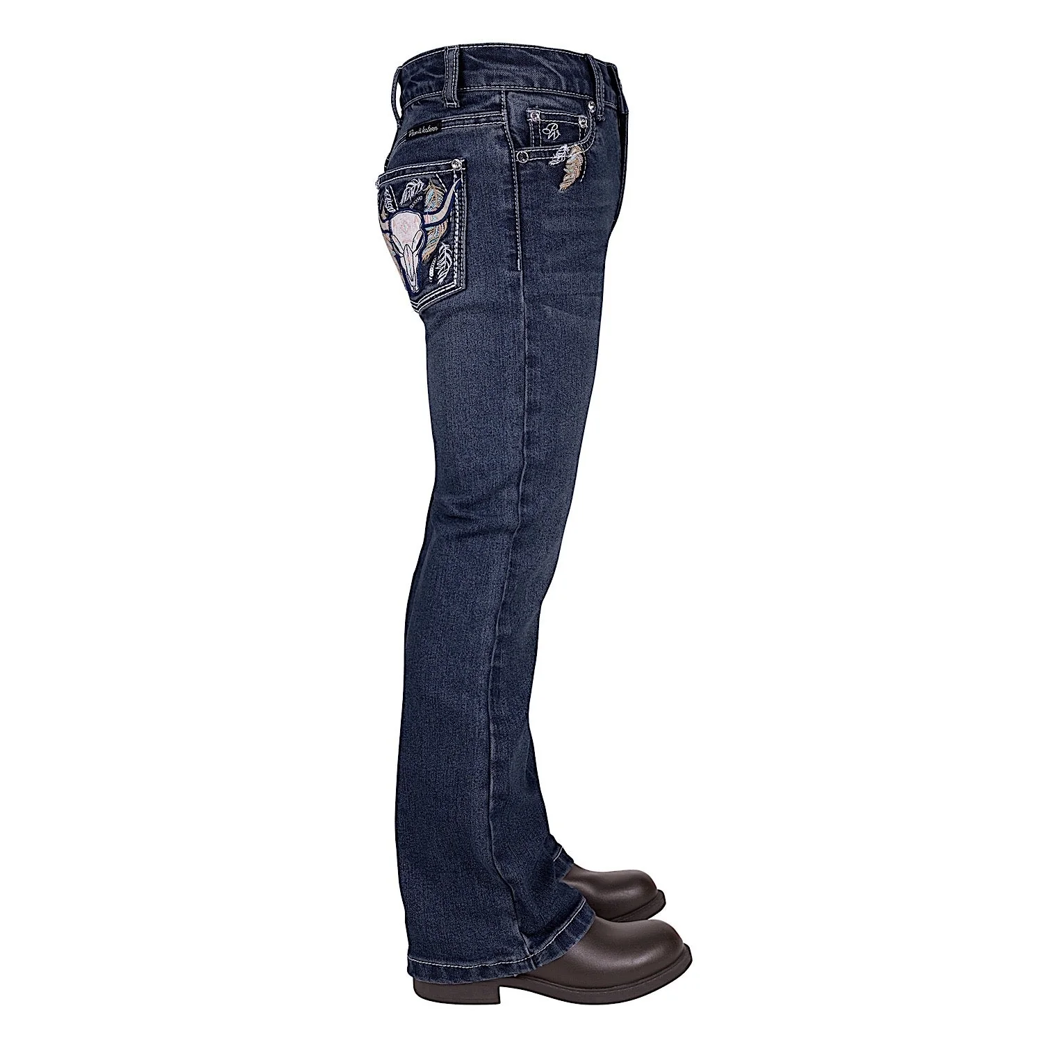 Pure Western Girl's Bec Boot Cut Jean - Indigo - Image 3