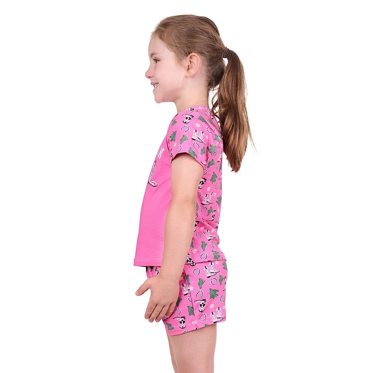 Pure Western Girl's Cactus Pyjamas Pink - Image 2
