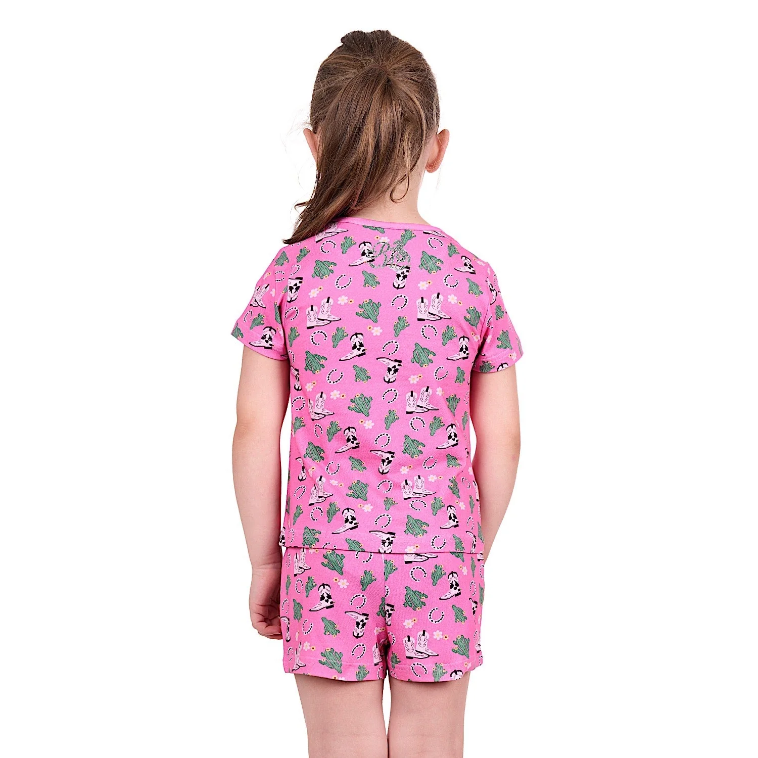 Pure Western Girl's Cactus Pyjamas Pink - Image 3