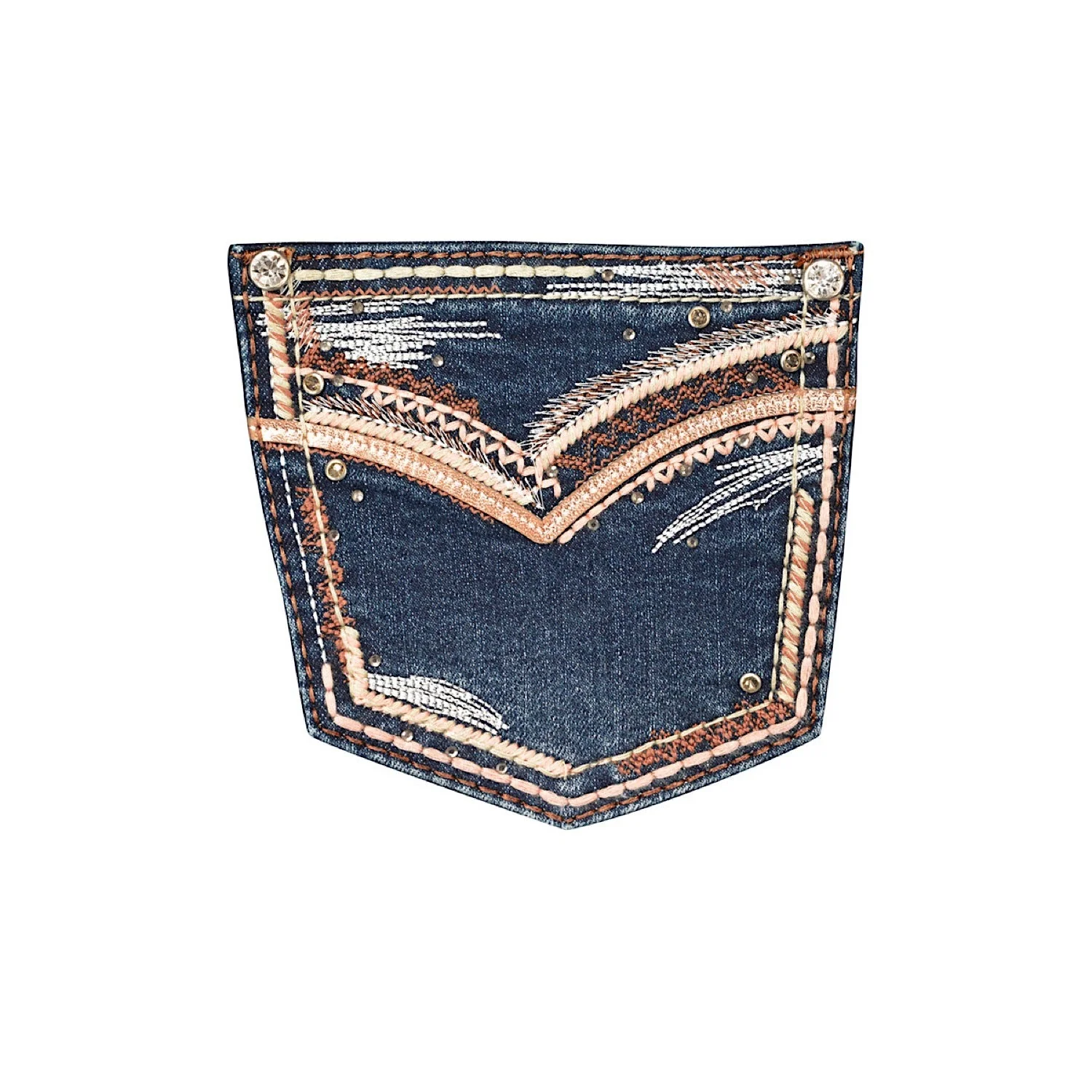 Pure Western Girl's Emma Boot Cut Jean - Indigo - Image 2