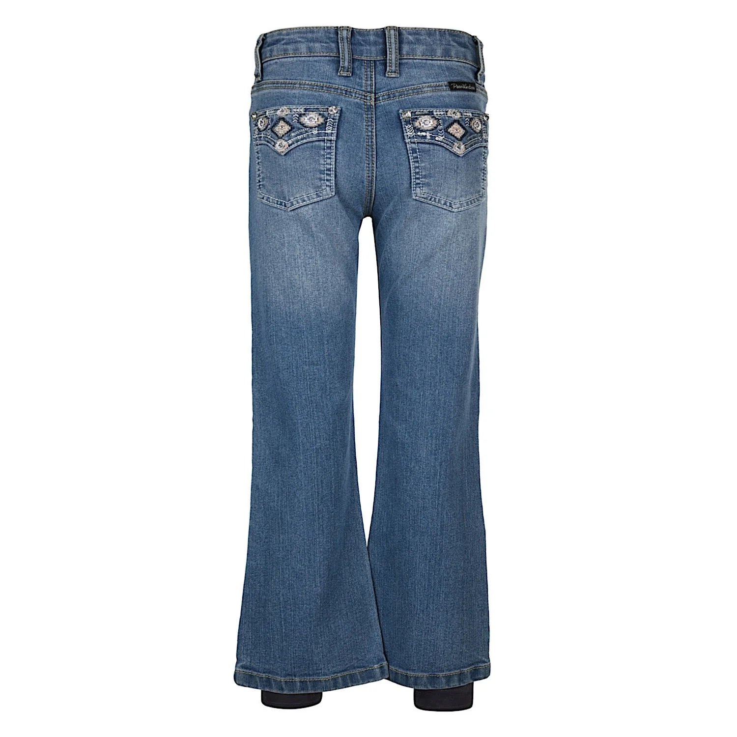 Pure Western Girl's Gia Boot Cut Jean - Retro Blue - Image 2