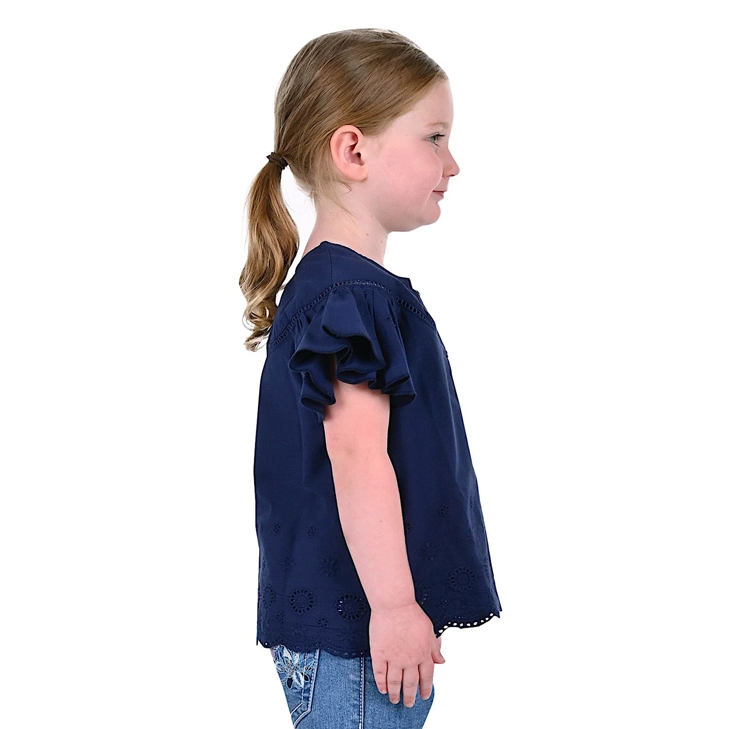 Pure Western Girls Jane Top-Navy - Image 2