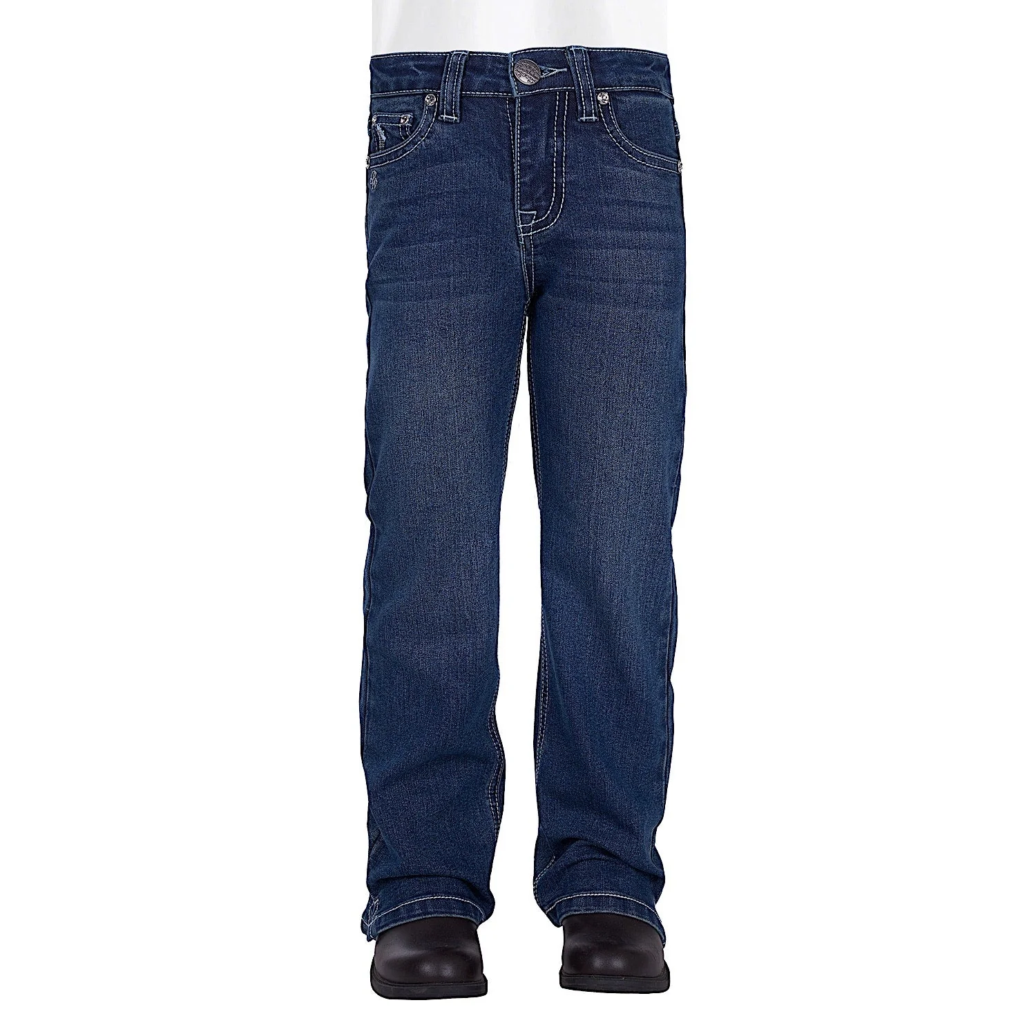 Pure Western Girl's Louisa Straight Leg Jean - Indigo - Image 2