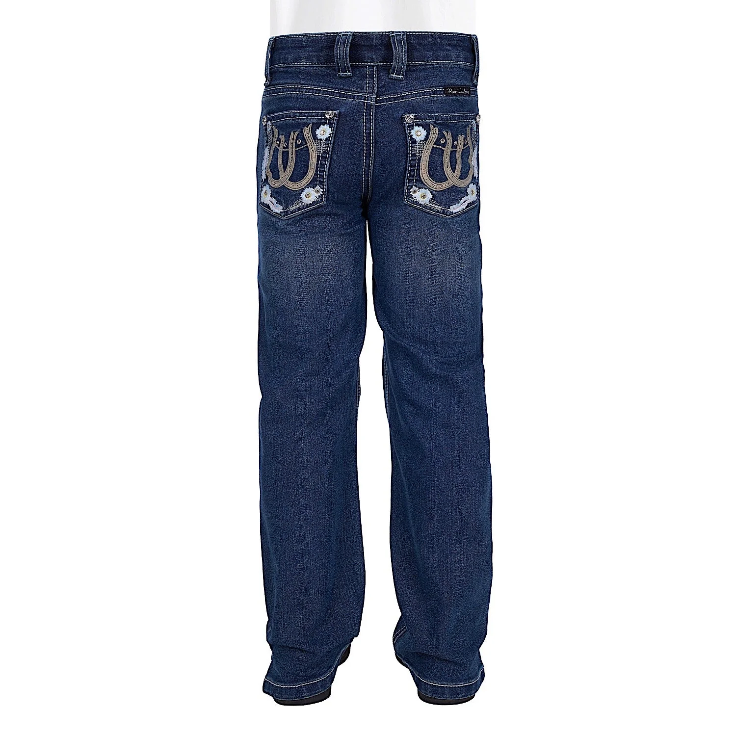 Pure Western Girl's Louisa Straight Leg Jean - Indigo - Image 3