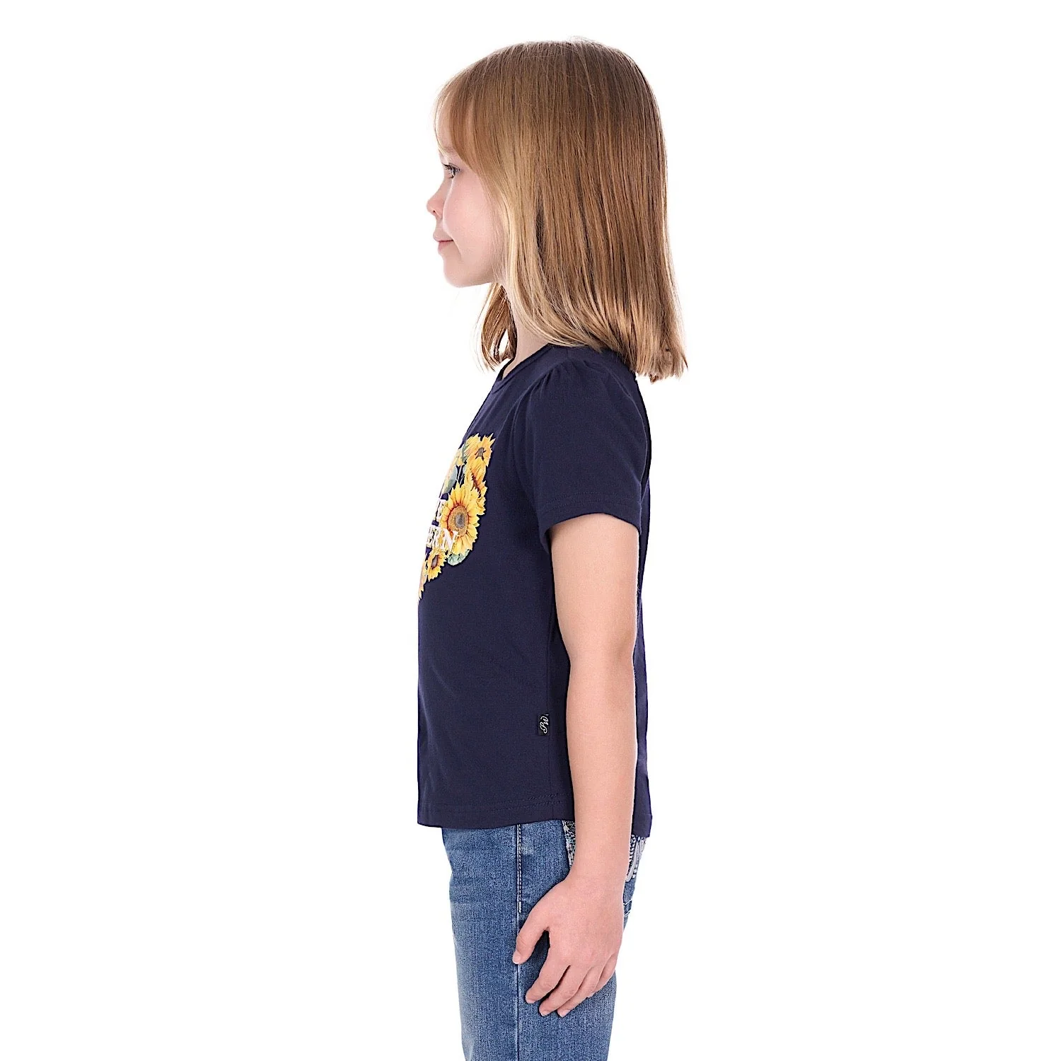 Pure Western Girl's Marissa T-Shirt - Navy - Image 3